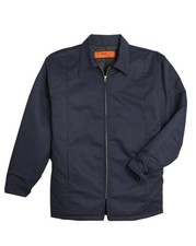New Cintas Lined  Insulated Full Zip Service Workwear Jacket Navy Blue XL REG picture