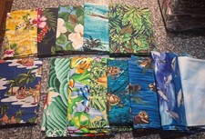 13 YDS - VINTAGE 90'S/EARLY 2000'S HAWAIIAN THEMED FABRICS picture