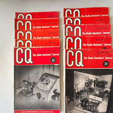 Vintage 1947 CQ The Radio Amateurs Journal Magazine Lot of 10 Near Full Year picture