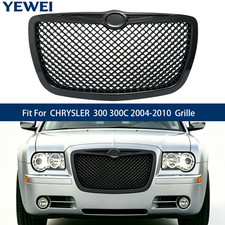 For 2004 2005 2006 2007 2008 2009 2010 Chrysler 300 300C Black Mesh Grill Grille picture