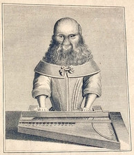 Antique 19th c Bearded Lady Engraving Print Circus Sideshow Curiosity Oddity picture
