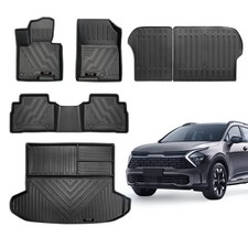 Custom for 2023 2024 2025 2026 Kia Sportage Floor Mats Cargo Liner and Backre... picture