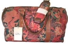 Patricia Nash Vasilia Garment Duffel Multi Print Floral Bag NWT-$250.00 picture