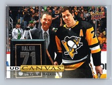 2019-20 Upper Deck - Ud Canvas Evgeni Malkin #C44 w/Mario Lemieux picture