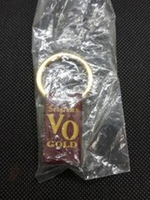 Vintage Seagram's VO Gold Goldtone Key Chain Ring Keychain ~ Ships FREE picture