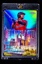 Jose Ramirez RARE HEART OF THE CITY DOWNTOWN REFRACTOR CARD Guardians picture