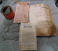 Diamond, Self Heating Iron Accessories, Can, Wrench, 7-K, Vintage, Parts Price picture