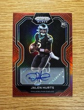 2020 Panini Chronicles Prizm Black Jalen Hurts Rookie Auto Red /99 Eagles RARE picture