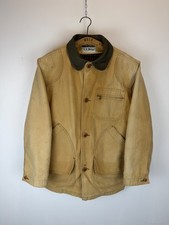 Vintage LL Bean Duck Canvas Hunting Jacket Work Chore Lined Primaloft Mens Sz S picture