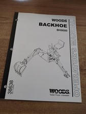 Woods BH9000 Backhoe Operators Manual 2005 picture