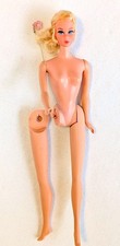 Vintage Talking Blonde Nape Spit Curl Barbie Doll Mute #1115 TLC Loose Leg  picture