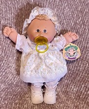 Coleco Cabbage Patch Kids Pacifier Preemie Girl Displayed Only Pretty Dress picture