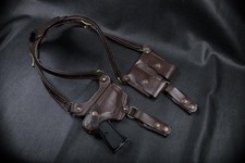 Walther PPK Custom Made Leather Shoulder Spider Holster | Vintage Look | Unique picture