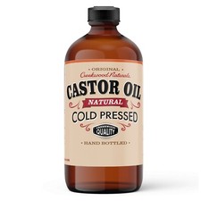 Castor Oil 100% Pure Cold Pressed in Glass Bottle Hair Skin picture