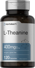 L Theanine 400mg | 120 Capsules | Non-GMO & Gluten Free | by Horbaach picture