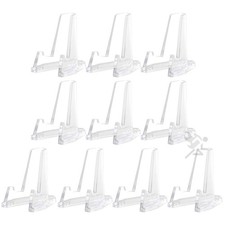 10pcs Small Clear Coin Display Easels | Holds Capsules, Slabs, Badges & More picture