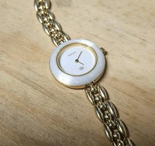 Gucci Plastic White Bezel,NOS,1100--11/12--11/12.2 NEW Pristine Condition picture