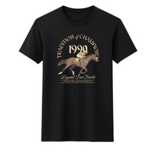 Tradition of Champions 1990 Shirt Premium Print Vintage Horse Racing Graphic Tee picture
