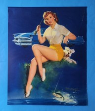 1957 Bill Medcalf DITZLER Pin-up Calendar Top PPG Vintage Leggy Lithe picture