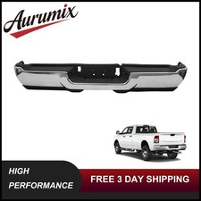Fits 2019-2024 RAM 2500 3500 Pickup Rear Step Bumper Assembly Steel Chrome picture