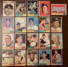 1961+1962 Topps MLB BASEBALL CLE INDIANS Card Lot(20)+(19)Perry+Stars+High+Low#s picture