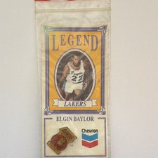 Chevron Legend Lakers Elgin Baylor #22 Los Angeles Lakers Vintage Card picture