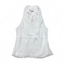 Y2K Worthington White Baby Doll Top Blouse Empire Waist 16 Sheer Festival Romant picture