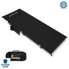 Camping Cot Ultralight Portable 400 lb Capacity 7075 Aluminum Oxford Fabric picture