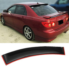 For 03-08 Toyota Corolla JDM Black Tinted Rear Window Roof Vent Visor Spoiler picture