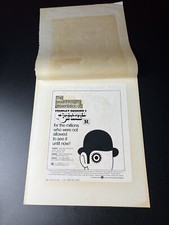 EXTREMELY RARE 1972 A Clockwork Orange ORIGINAL Advertising Art Mockup picture