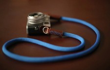 Windmup Handmade Blue Climbing Rope Camera Strap picture