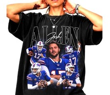 Vintage Josh Allen Graphic T-Shirt, Retro Football Tee, Gameday Fan Shirt picture