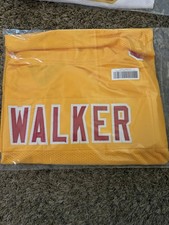 KC Chiefs Kenneth Walker III Signed Yellow/Gold Signed Autographed Custom Jersey picture