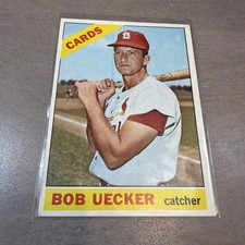1966 Topps Bob Uecker Cardinals Vintage Baseball Card #91; High Grade -Sharp picture