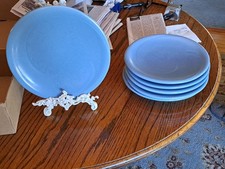 6 frankoma mountain haze 9 1/2 inch dinner plates 4F picture