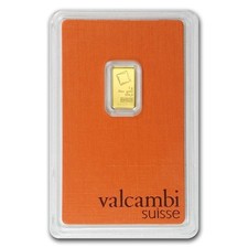 1 Gram Valcambi Suisse .9999 Fine Gold Bar in Assay picture