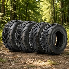 Set 4 ATV UTV Tires 25x8-12 25x10-12 6PR All Terrain 25x8x12 Front 25x10-12 Rear picture