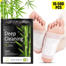 10-500pcs Foot Detox Patches Pads Toxins Deep Cleansing Herbal Organic Slimming picture