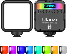 ULANZI VL49 RGB Video Lights LED Camera Light with 3 Cold Shoe & 1/4 Screw | 250 picture