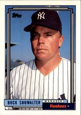 1992 Topps #201 Buck Showalter New York Yankees Near Mint picture