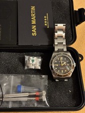 San Martin 6200 Vintage Diver, 200M W/R, Ceramic Bezel, 38mm, Unworn picture
