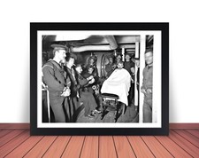 Framed c.1900 USS BROOKLYN Navy Barbershop Photo Picture - 8x10 or 11x14 (W7) picture