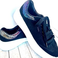 Skechers Court Classics Cordova Women's Black Suede Sneakers Size 11 picture