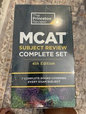 Princeton Review MCAT Subject Review Complete Set 4th Ed 7-Book Box Set picture