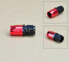 4 pcs Black Red AN8 -8AN Straight Swivel Oil/ Fuel/Gas Hose AN Fitting Adaptor picture