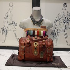 COACH VTG 65TH ANNIVERSARY XL GIGI SATCHEL WHISKEY VACHETTA LEATHER 11150 HTF picture