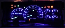 95 - 99 Chevy GMC C/K 1500 2500 Instrument Cluster Speedometer 382K Blue LEDs picture