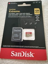 Sandisk 128GB Extreme Pro UHS-I Micro SD w/ Adapter picture
