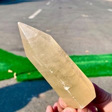 226G Natural Ice silk mineral specimen quartz Obelisk  crystal healing picture