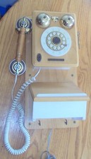 Thomas Crosley Museum Series Wood Wall Phone Telephone - Tested Working Unit picture